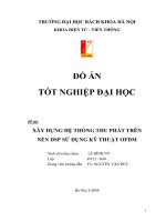 Xây dựng hệ thống thu phát trên nền DSP sử dụng kỹ thuật OFDM