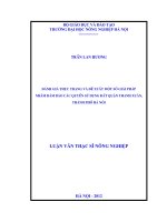 Đánh giá thực trạng và đề xuất một số giải pháp nhằm đảm bảo các quyền sử dụng đất quận thanh xuân, thành phố hà nội 