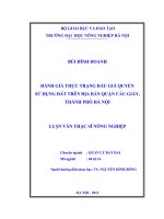 Đánh giá thực trạng đấu giá quyền sử dụng đất trên địa bàn quận cầu giấy, thành phố hà nội 