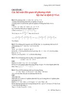 cd : cac bt lien quan toi pt bac hai dl viet