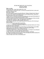 Đè thi thử môn ngữ văn vào lớp 10