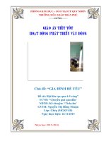 Giáo án Mần non BẬT LIÊN tục QUA 5