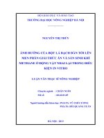 Ảnh hưởng của bột lá bạch đàn tới lên men phân giải thức ăn và sản sinh khí methane ở động vật nhai lại trong điều kiện in vitro 