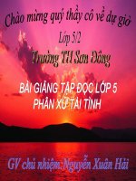 Bài giảng tiếng việt 5 tuần 23 bài phân xử tài tình9 