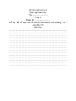 đề thi học kì 1 môn tập làm văn