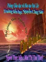 Bài giảng tiếng việt 5 tuần 23 bài chú đi tuần8 