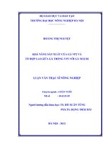 Khả năng sản xuất của gà VP2 và tổ hợp lai giữa gà trống VP2 với gà mái ri 