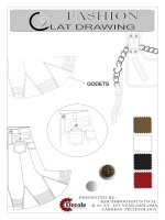 FASHION FLAT DRAWING SKIRT 