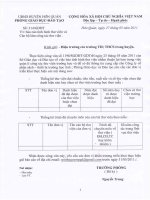 Báo cáo tình hình thư viện và cán bộ làm thư viện