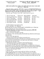 Biên bản kiểm tra công tác phổ cập giáo dục năm 2009