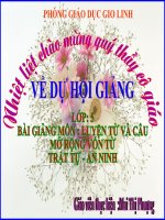 Bài giảng tiếng việt 5 tuần 23 bài mở rộng vốn từ trật tự an ninh7 