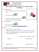 QUY TRÌNH sử DỤNG máy cắt CHỈ tự ĐỘNG  
