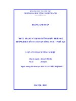 Thực trạng và định hướng phát triển hệ thống điểm dân cư huyện đông anh   thành phố hà nội 