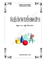 TAI LIEU ON THI TUYEN SINH 10 SOC TRANG
