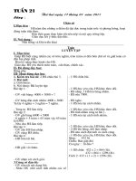 Giáo án lớp 3 tuần 21