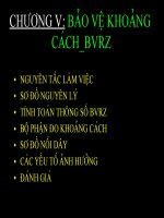 chương 5 bảo vệ khoảng cách bvRZ 