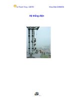 HỆ THỐNG điện , lê THANH TÙNG, KHOA điện   ĐHBKĐN 