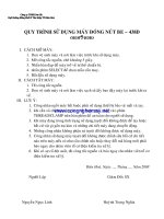 QUY TRÌNH sử DỤNG máy ĐÓNG nút BE 438d 