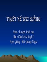Câu kể là gì ?