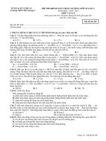 ĐỀ THI THỬ ĐH LẦN 1 (THPT Đô Lương 3)