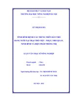 Tình hình bệnh cầu trùng trên đàn thỏ đang nuôi tại trại thỏ việt nhật, nho quan, ninh bình và biện pháp phòng trị 
