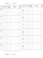 Mẩu kế hoạch giảng dạy