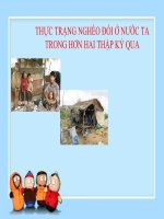 THỰC TRẠNG NGHÈO ĐÓI Ở NƯỚC TA TRONG HƠN HAI THẬP KỶ QUA