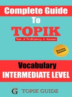 TOPIK II INTERMEDIATE LEVEL VOCABULARY
