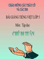 Bài giảng tiếng việt 5 tuần 23 bài chú đi tuần9 