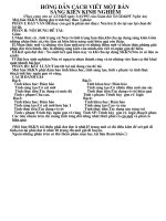 Hướng dẫn cách viết một bản  sáng kiến kinh nghiệm