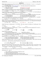 ĐỀ THI THỬ TN SỐ 11