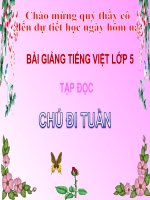 Bài giảng tiếng việt 5 tuần 23 bài chú đi tuần2 