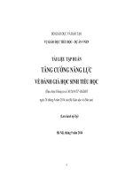 TĂNG CƯỜNG NĂNG LỰC VỀ ĐÁNH GIÁ HỌC SINH TIỂU HỌC