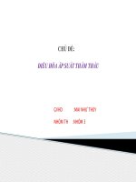 ĐIỀU HÒA ÁP SUẤT THẨM THẤU