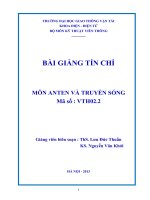 Bài giảng Anten và truyền sóng