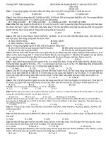 de thi thu chuyen de hoa 11