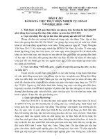 BÁO CÁO THỰC HIỆN NV NĂM HỌC 2010   2011