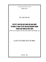 Tội cố ý làm trái quy định của nhà nước về quản lý kinh tế gây hậu quả nghiêm trọng trong luật hình sự việt nam (trên cơ sở nghiên cứu thực tiễn địa bàn tỉnh nghệ an) 