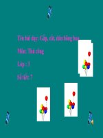 Bài 7: Gấp, cắt, dán bông hoa