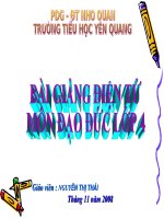 Bai: Hiếu thảo với ông bà , cha mẹ