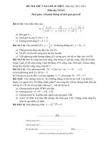 Đề thi thử vào 10 (2011 2012) Toán