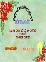 Chia so co 3 chu so cho so co mot chu so