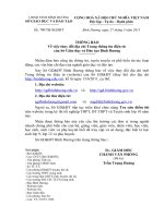 Thông báo thay đổi địa chỉ Trang thông tin điện tử của Sở Giáo dục và Đào tạo Bình Dương