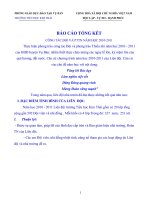 Báo cáo tổng kết năm học 2010   2011 của liên đội trường TH Kim Thái