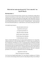 Phân tích bức tranh mùa thu qua bài "Câu cá mùa thu" của Nguyễn Khuyến