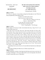 Đề thi tuyển sinh vào lớp 10 môn Ngữ văn (chung) trường THPT Chuyên Lê Hồng Phong, Nam Định năm 2013-2014