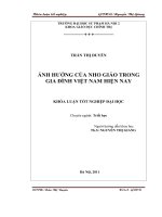 Ảnh hưởng của nho giáo trong gia đình việt nam hiện nay 