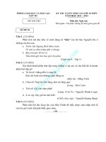 ĐỀ THI TUYỂN SINH 10 THPT (Đ2 THI THỬ)