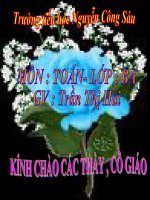 TOAN 3. LUYỆN TẬP tt