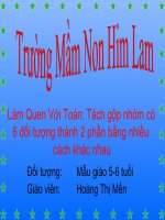tách gộp 6 đối tượng